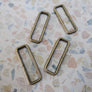 Rectangle Ring - Made in Japan | Antique Gold & Nickel
