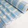 Eleanor - Yarn Dyed Linen Check | Aquamarine