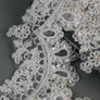 #58 Archival French Embroidered Lace - 10cm | Pearl