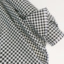 Miley - Supima Cotton Shirting | Black Gingham Remnant (1.5M)