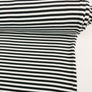 Stripe Lightning Jacquard - Cotton Knit | B&W Stripe