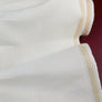 Doris - European Chevron Linen | Eggshell (LAST CUT - 3.3M)
