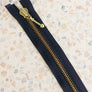 YKK 90cm Metal Zip With Toggle | Indigo