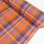 Madras Check - French Yarn Dyed Linen | Tangerine