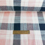 Roberta - Linen Gauze | Rose & Navy