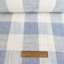 Babette - Checked Linen | Baby Blue