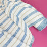 Simon - Striped Linen | Sky Blue