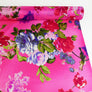 Printed Silk Habotai | Pink Bouquet
