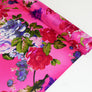 Printed Silk Habotai | Pink Bouquet