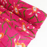 Printed Silk Georgette | Orange Orchid
