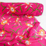 Printed Silk Georgette | Orange Orchid