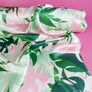 Monstera - Printed Silk Satin | Lime
