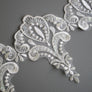 #6 Archival French Embroidered Lace - 15cm | Eggshell