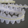 #8 Archival USA Pleat Lace - 4cm | Pearl