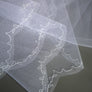 Vintage Embroidered Tulle Veil | White #3