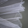 Vintage Embroidered Tulle Veil | White #3