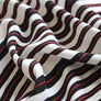 Taylor - Printed Viscose | Black Stripe