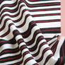 Taylor - Printed Viscose | Black Stripe