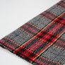 Pollock - Houndstooth Plaid Wool | Crimson
