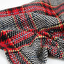 Pollock - Houndstooth Plaid Wool | Crimson