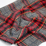 Pollock - Houndstooth Plaid Wool | Crimson