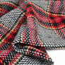 Pollock - Houndstooth Plaid Wool | Crimson