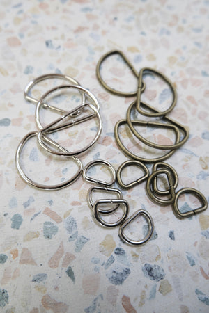 D-Ring - Made in Japan | Antique Gold & Nickel