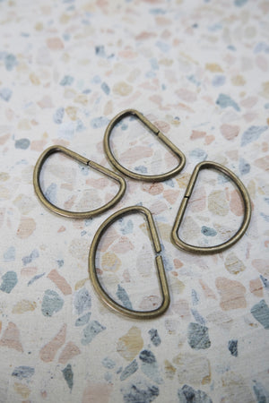 D-Ring - Made in Japan | Antique Gold & Nickel