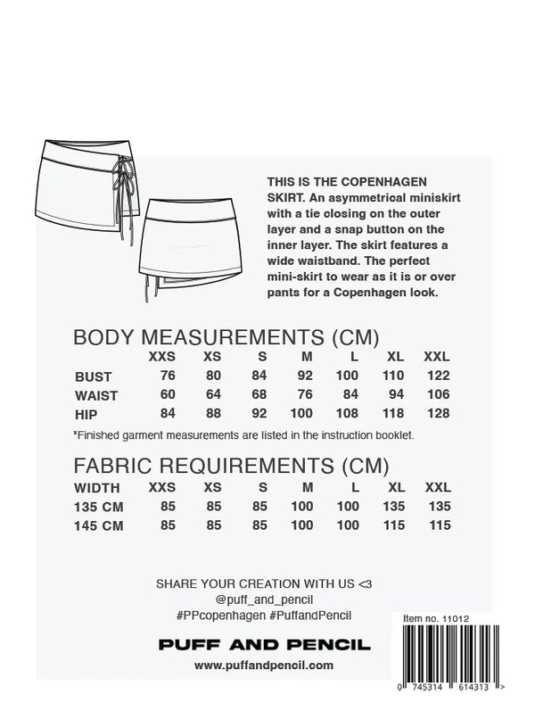 Copenhagen Skirt Pattern - Puff & Pencil