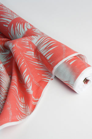 Palm - Cotton Voile | Cerise