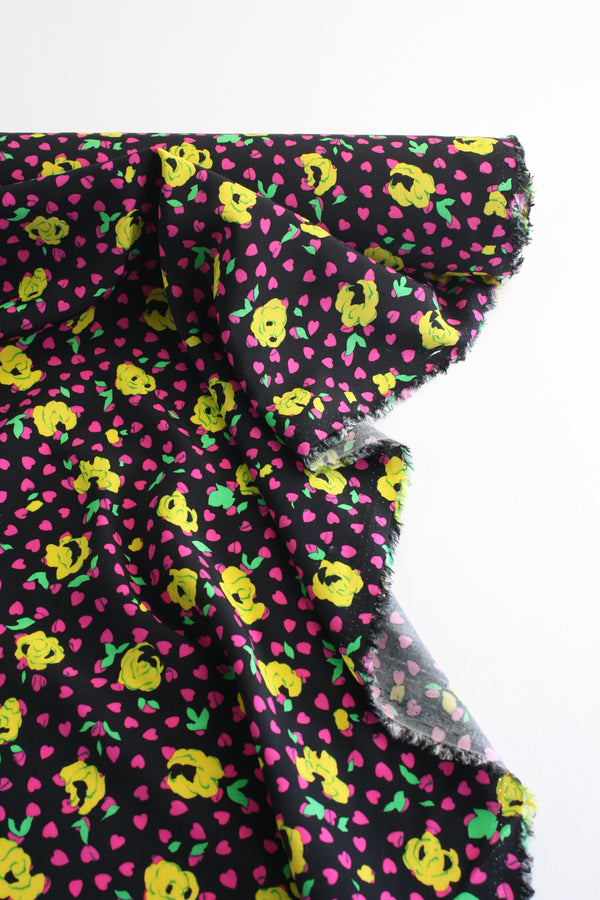 Rozu - Printed Viscose Crepe | Canary