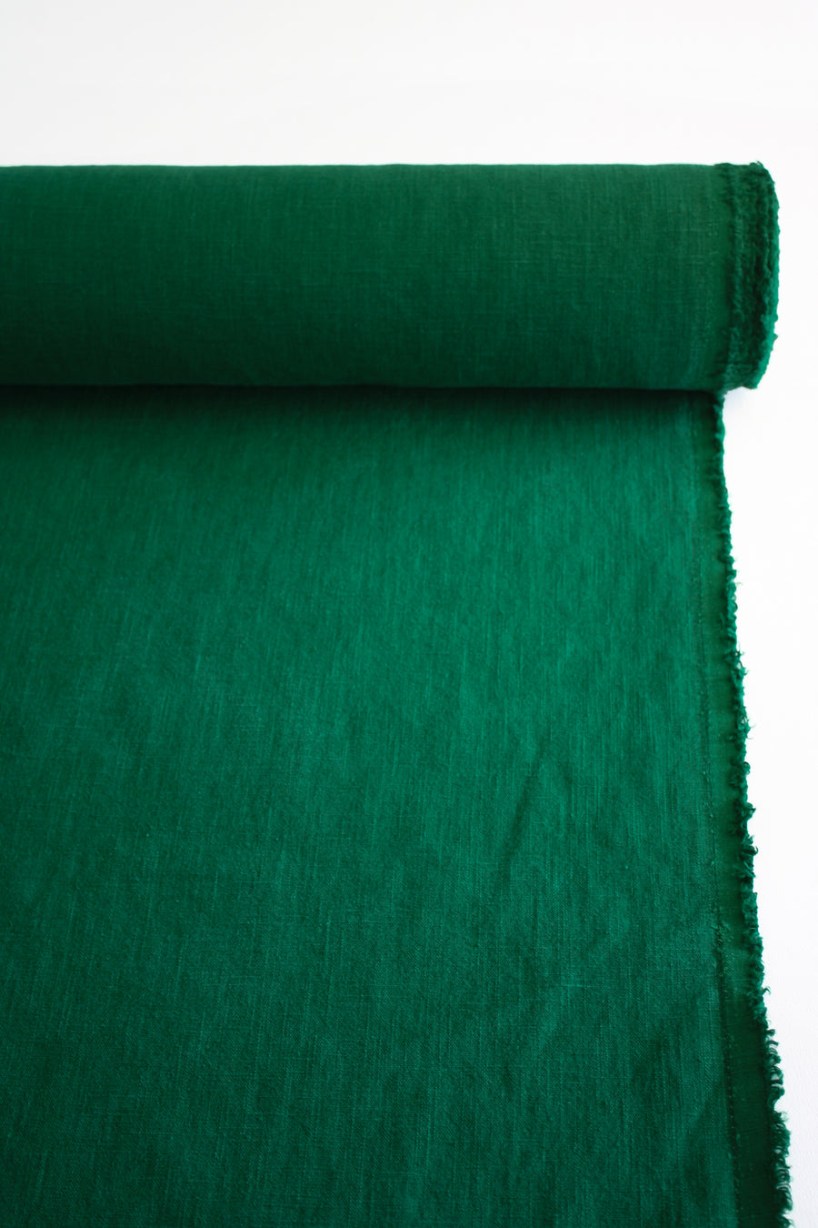 Jill - Crosshatch Heavyweight Linen | Emerald #3