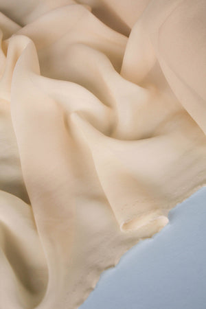 Italian Silk Georgette | Custard