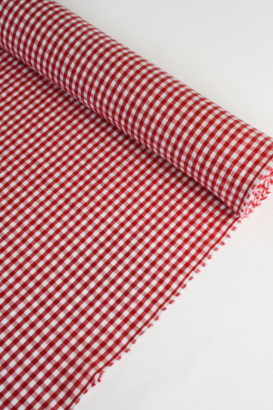 Tibby - Lurex Windowpane Linen | Ruby