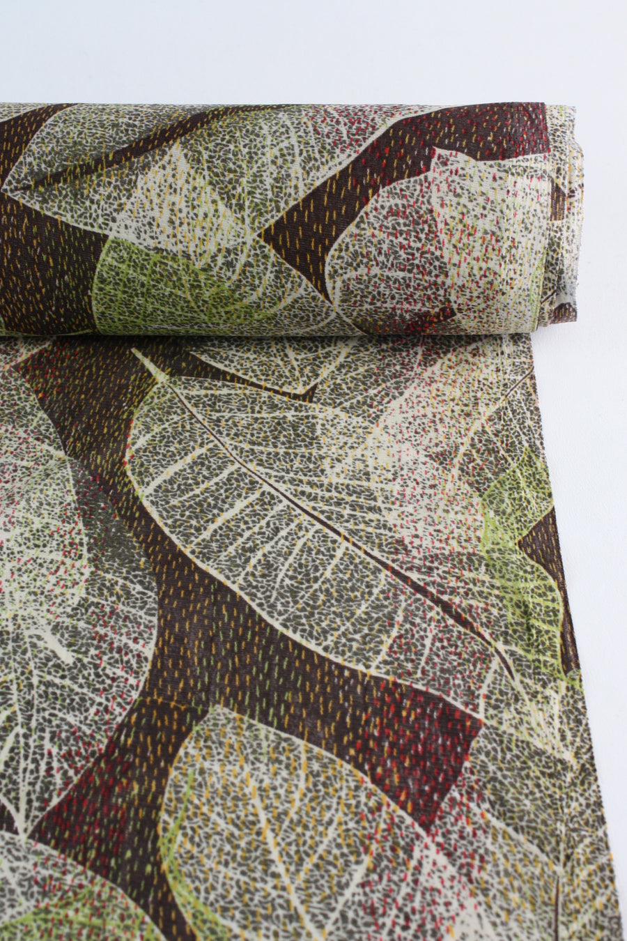 Autumn Leaf - Printed Mesh | Mahogany