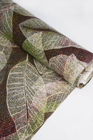 Autumn Leaf - Printed Mesh | Mahogany