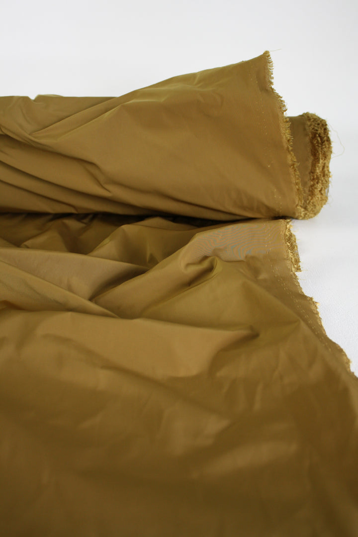 Aqua - Memory Yarn Taffeta | Antique Gold