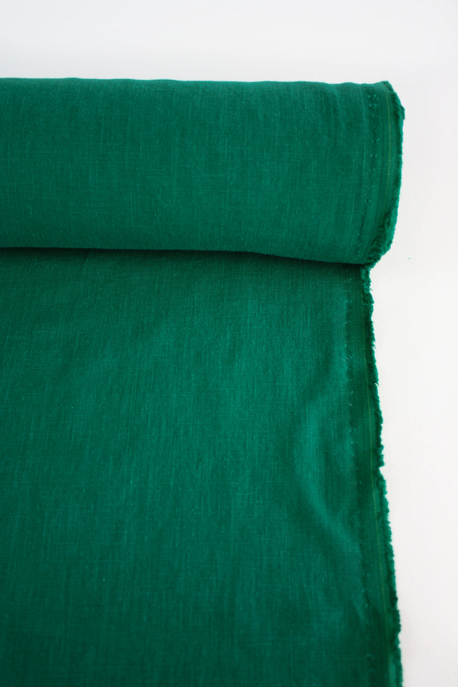 Jillian - Italian Crosshatch Linen | Emerald