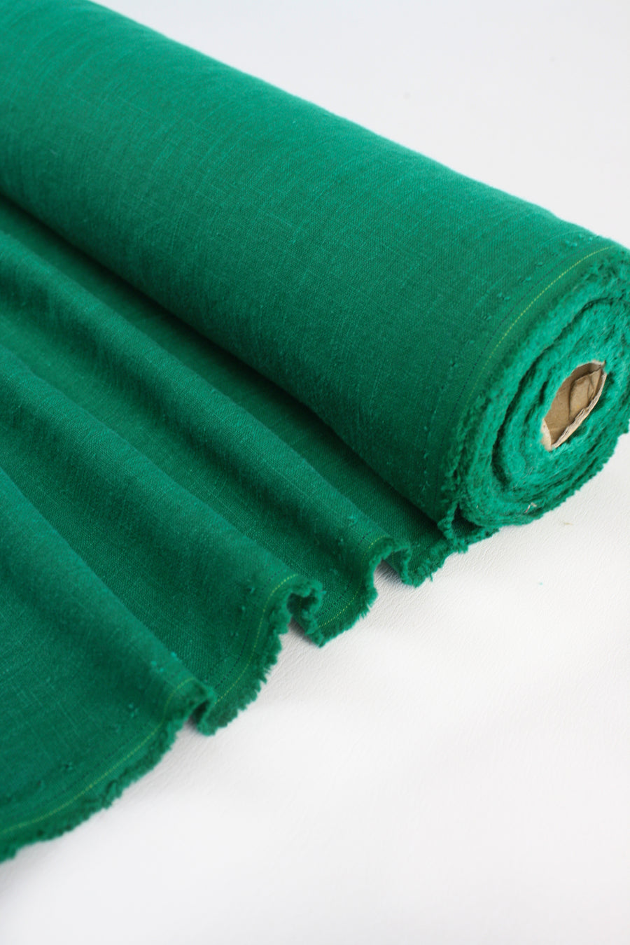 Jillian - Italian Crosshatch Linen | Emerald