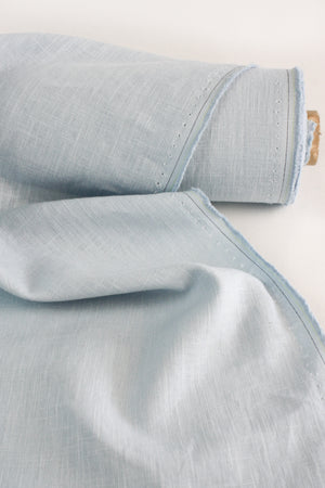 Jillian - Italian Crosshatch Linen | Ice