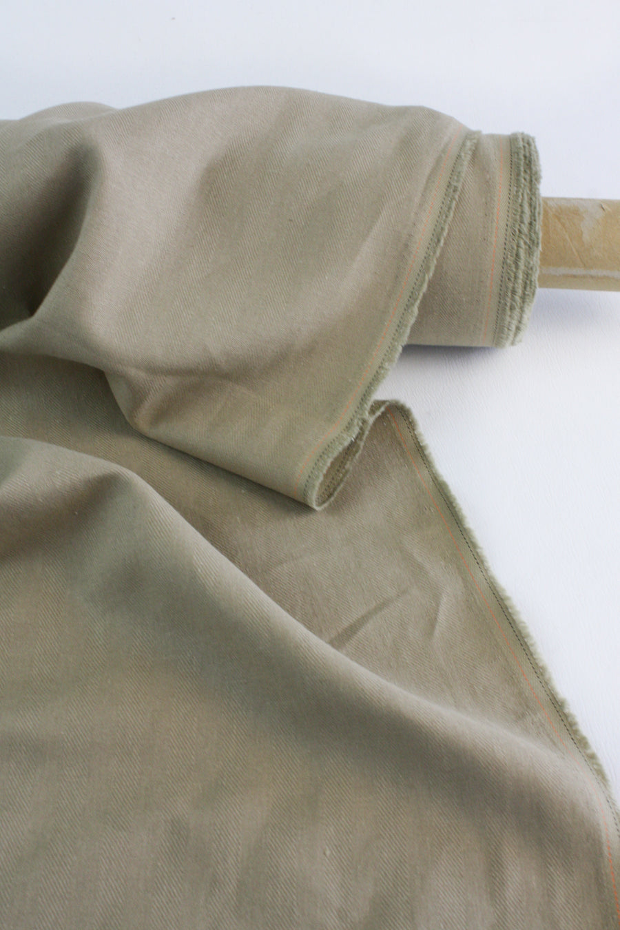 Hallie - Italian Herringbone Linen | Ginger