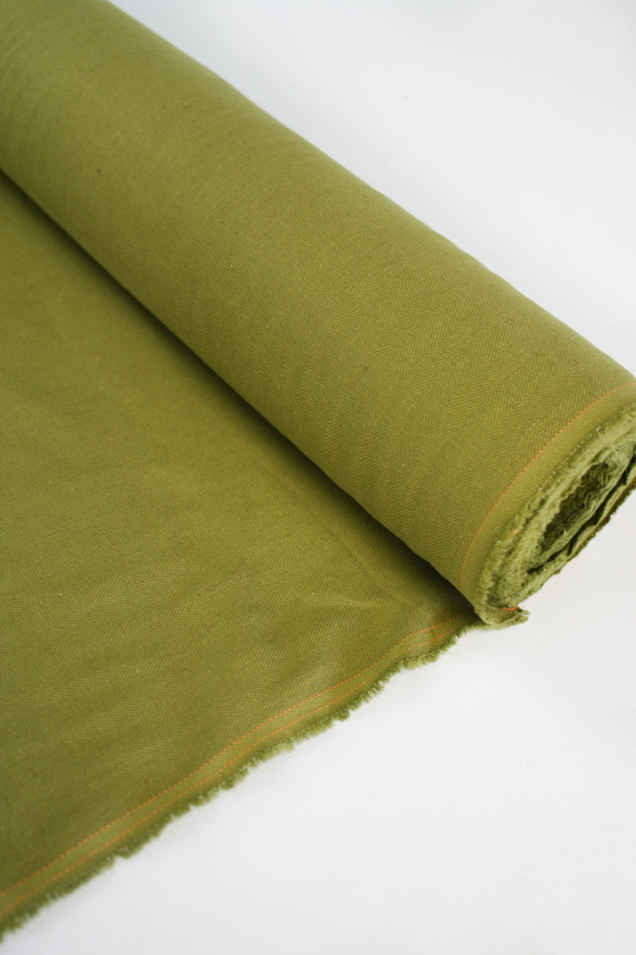 Hallie - Italian Herringbone Linen | Pistachio