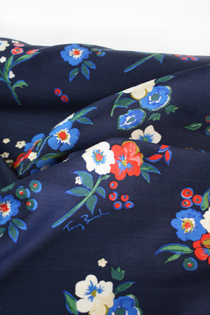 Ex-Designer Silk Faille | Prussian Navy