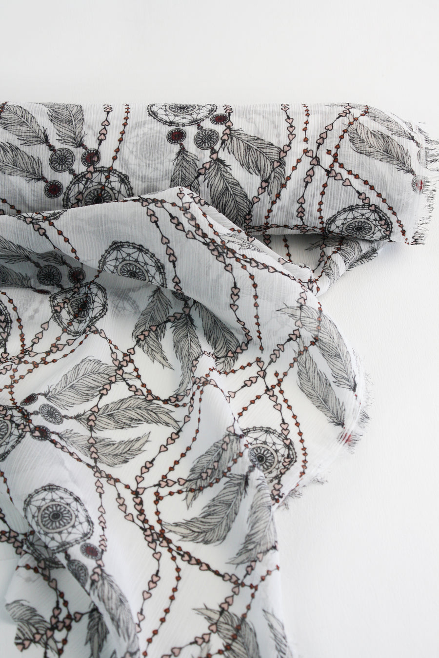 Dream Catcher - Printed Yoryu Chiffon | Platinum