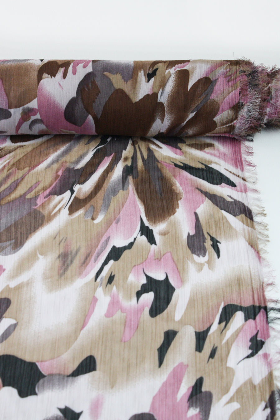 Stami - Printed Yoryu Chiffon | Bark