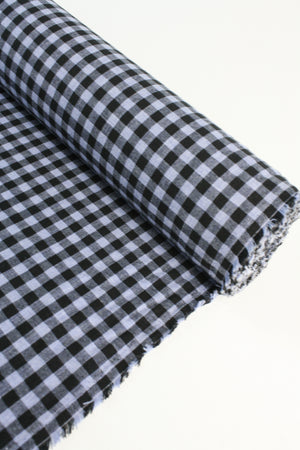 Shepherd Check - Linen Cotton | Cornflower