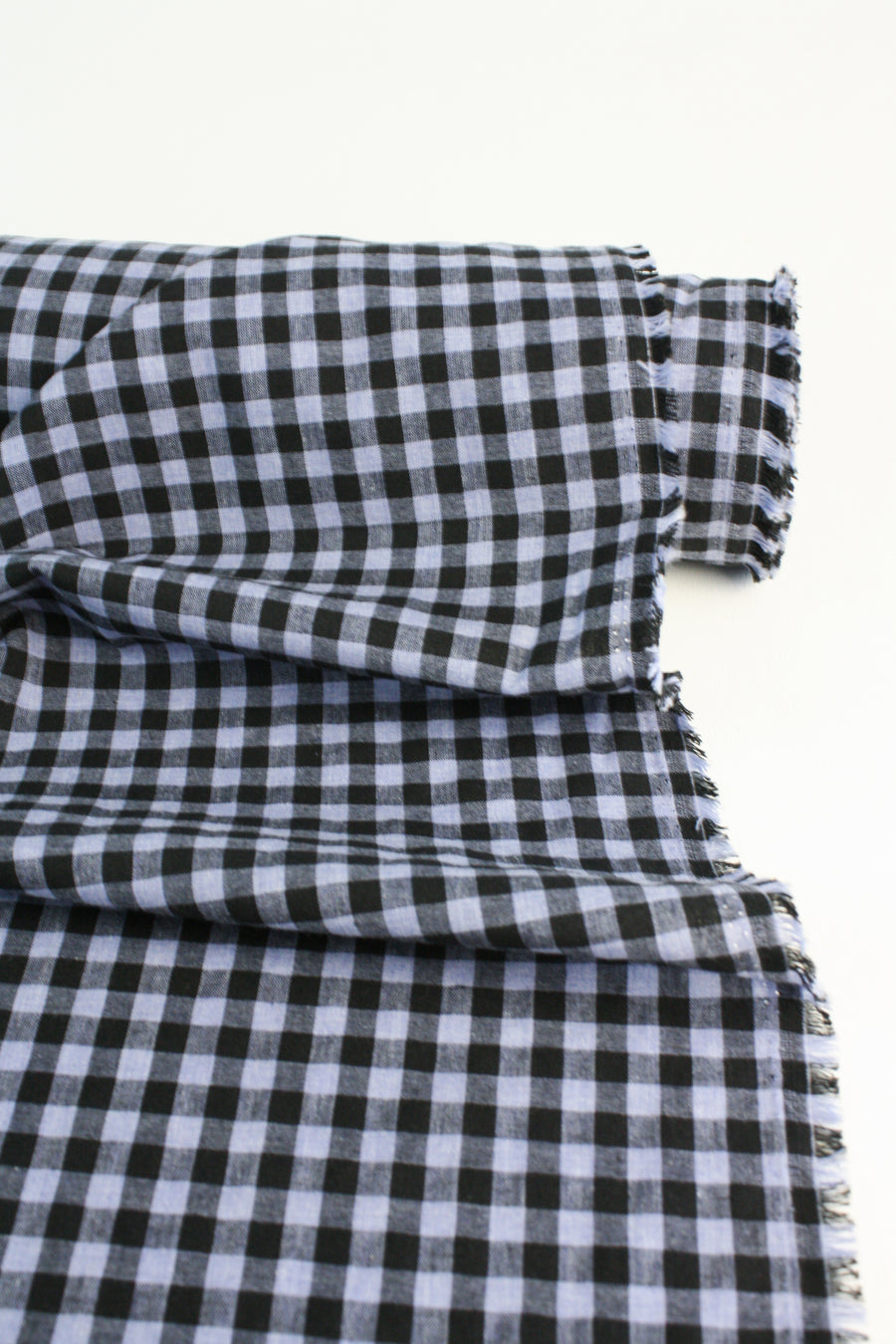 Shepherd Check - Linen Cotton | Cornflower