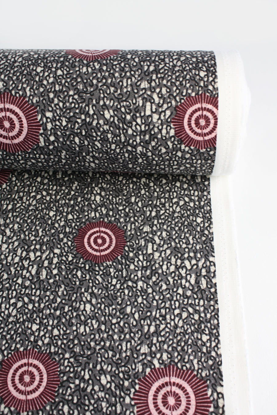 Umbria - Printed Cotton Drill | Berry Compote