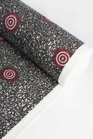 Umbria - Printed Cotton Drill | Berry Compote