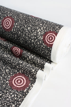 Umbria - Printed Cotton Drill | Berry Compote